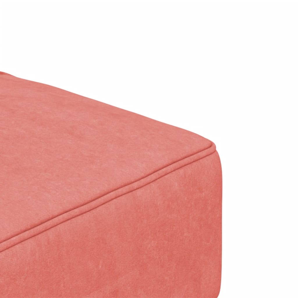 2 Seater Sofa Bed with 2 Cushions Pink Velvet