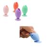 2 Piezas Soporte para Cepillo de Dientes Forma de Pez con Ventosa Fuerte Soporte para Cepillo de Dientes Silicona Suave Drenaje Rápido Organizador de Baño