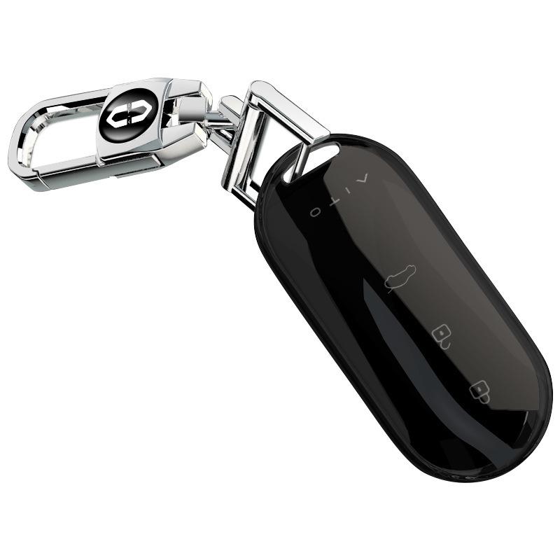 Transparent Protective Card Key Case for AITO Wenjie M5/M7/M5EV with Secure Buckle for All Genders