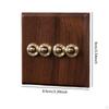 Brass Lever Switch Wooden Cover for Cafe And Living Room