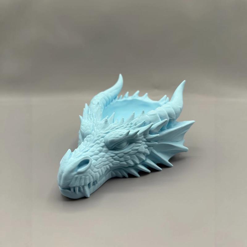 Gothic Dark Style Dragon Head Shaped Desktop Jewelry Storage Tray For Personalized Dark-Style Home Desktop