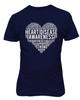Heart Disease Awareness Heart Full Of Words Letters Unisex Tee Tshirt
