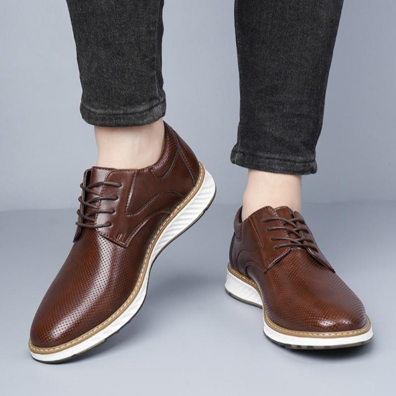 High Quality Men's Business Casual Leather Shoes Breathable Comfortable Shoes Popular Classic Dress Shoes Men Zapatos De Hombre