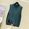 Women Loose Fit Knitted Waistcoat Vest Spring and Autumn Knit Sweater Outer Wear Hedging Waistcoat Loose Sweater