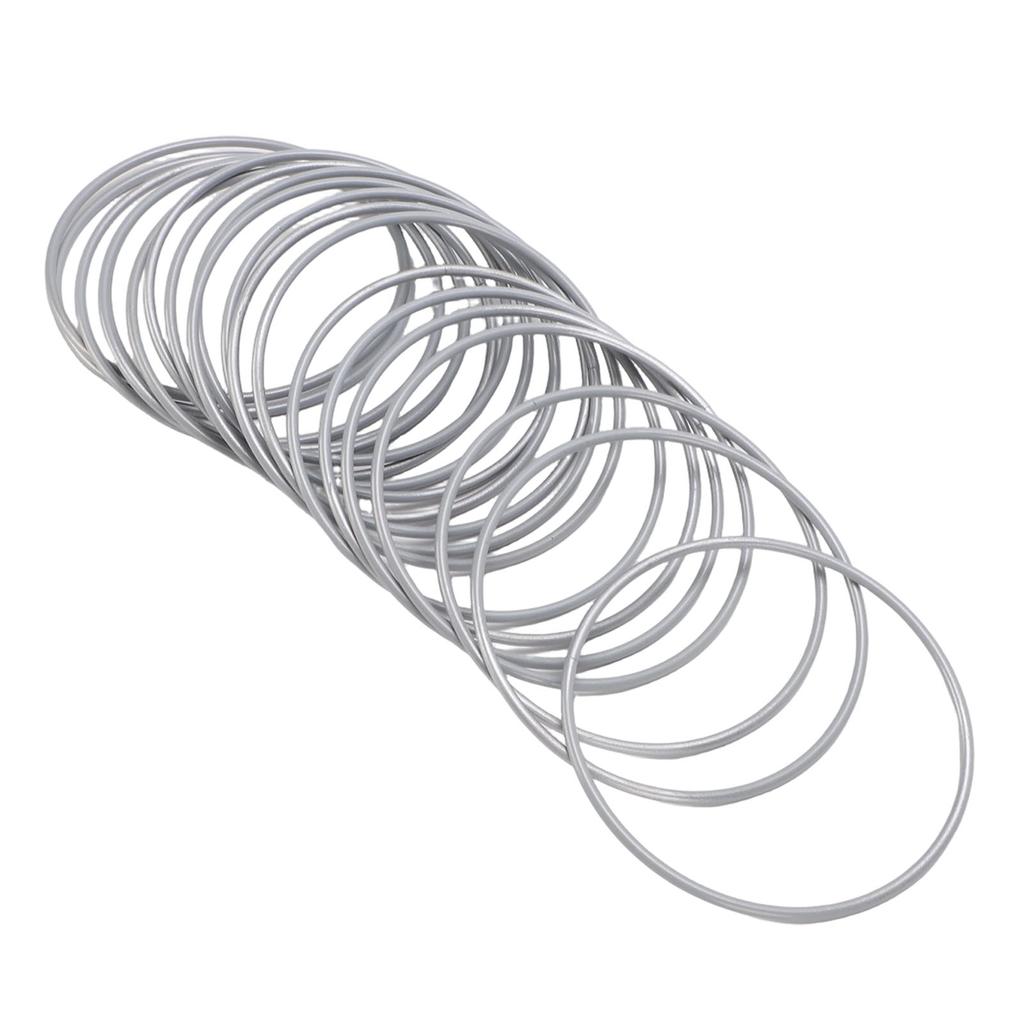 20 Pezzi Anelli Metallici da 4 Pollici Catcher dei Sogni Anelli per Macramè Cerchio Floreale per Ghirlande Progetti di Decorazione per la Casa Argento