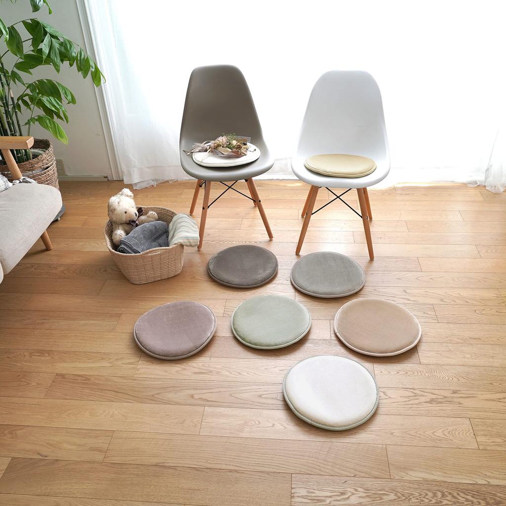 Μαξιλάρι Καρέκλας Toshishimizu Λεβάντα Στάχτης Κυκλικό 35cm Χαμηλής Ανθεκτικότητας Υψηλής Ανθεκτικότητας Φανέλα LM102 3 Στρώσεων