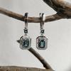 Silver Earrings with London Blue Topaz 2.429ct (2196006)