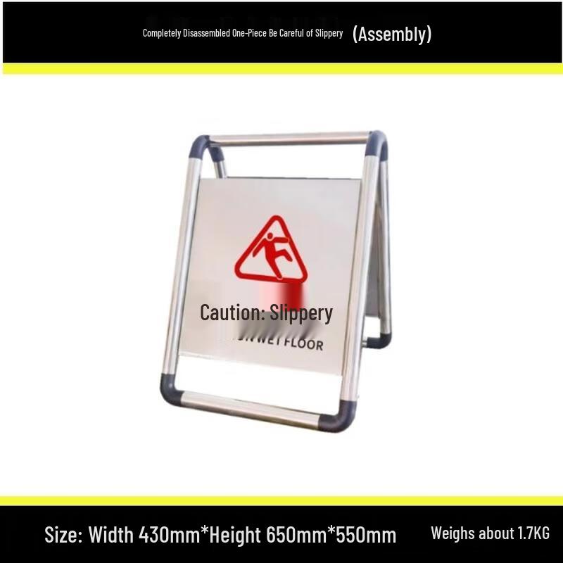 HANDUNYOU Detachable No Parking & Slippery Floor Warning Sign