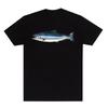 Y2k Summer Marine Fish Handpainted Salmon Sea Fish Fishing Beach Fishing Pure Cotton Printed Loose Shortsleeved Tshirt