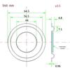 65mm Reinforced Bass Radiator Diaphragm for Enhanced Low-Frequency Sound