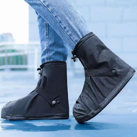 Couvre-chaussures Imperméables En Silicone Réutilisables - Taille L (38-42), Antidérapants, Pour Pluie/neige