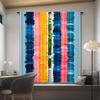 Set Of 2 Contemporary Curtains Fashion Oil Painting Design Semi Polyester Pongee Woven Decorat Curtain Sheer Made With Rod Pocket Machine Washable