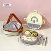 WORTHBUY 4/5 Compartment Portable Bento Lunch Box Microwave Safe Sealed 304 Stainless Steel Lunch Container Set For Kids Student