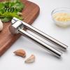 Non Stick Garlic Crusher Stainless Steel Press, Ergonomic Lever Heavy Duty Alloy Crusher, Effortless Mincing Manual for Kitchen Food Preparation Tool