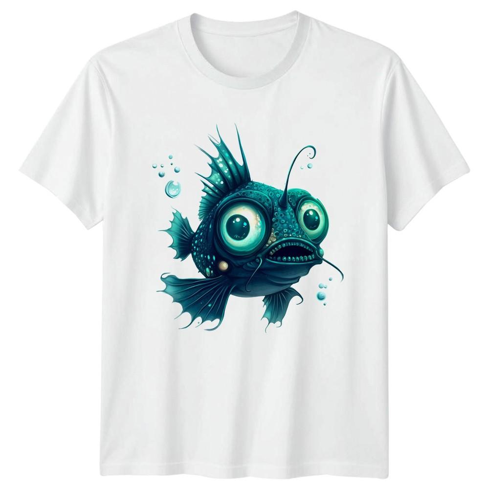 Cute Anglerfish TShirt Marine Life Nature 2026 Birthday Gift For Him And Her S