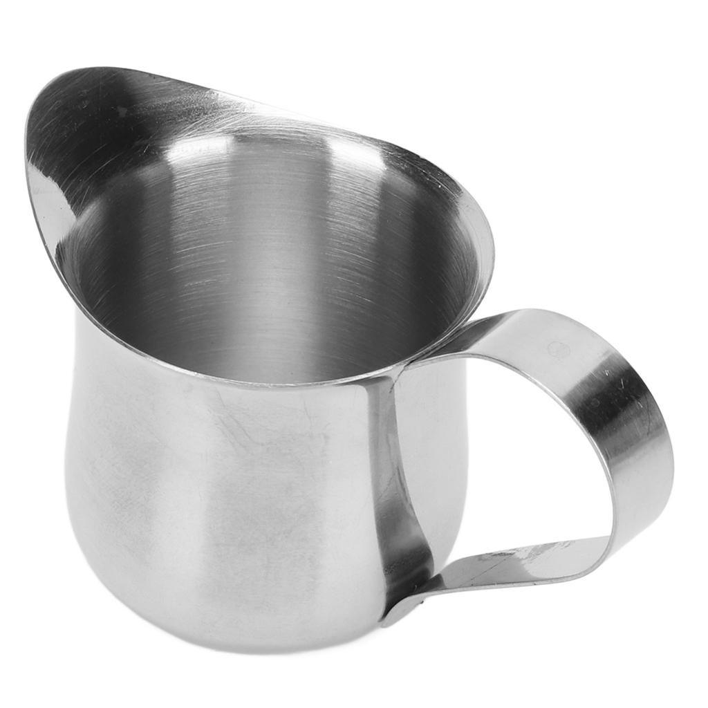 Milk Frothing Pitcher Stainless Steel Ergonomic Milk Frothing Cup Jug Steaming Pitcher for Coffee