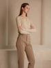 WEDNESDAY DELIGHT Wed Belted Straight Trousers_Brown
