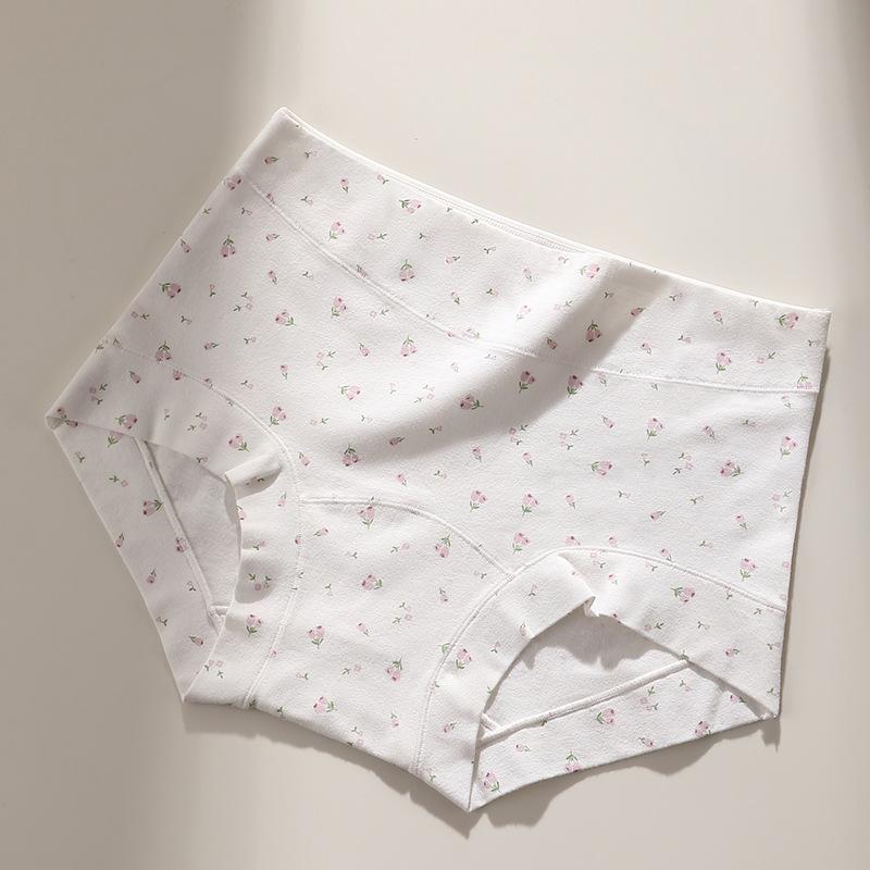 Plus Size Women's Pure Cotton 10A Antibacterial Extended and Wide Crotch Skin Friendly and Comfortable Flat Angle Underwear