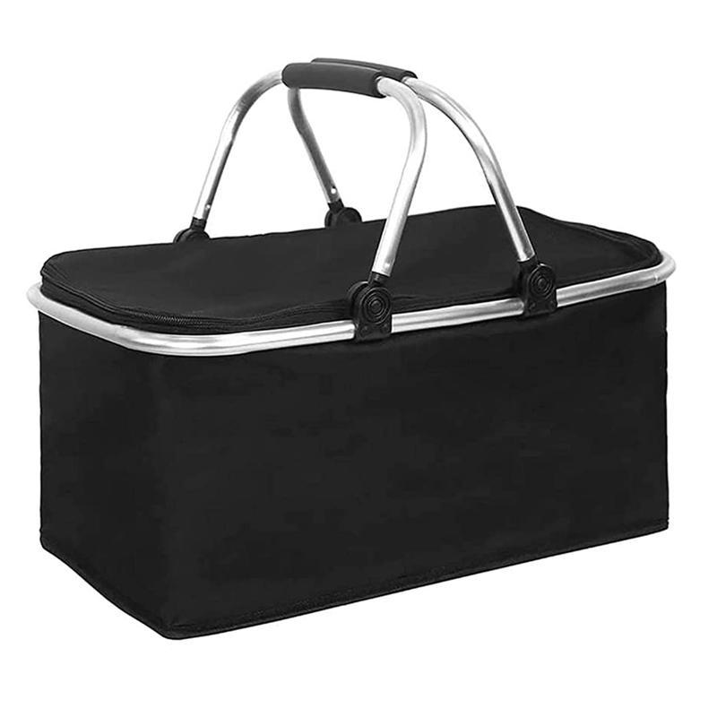 

ABUL-Foldable And Portable Outdoor Picnic Basket With Insulation, Zipper, And Carrying Handle