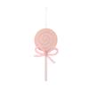 Christmas Decoration Supplies, Red Lollipop Pendant, Bow Simulation Candy, Children's Gift, Colored Candy
