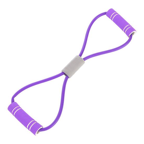 Figur 8 Modstandsbånd med Skridsikkert Håndtag Mænd Kvinder 8-formet Elastisk Træningsbånd Yoga Pilates Arm Ryg Skulder Træning Elastisk Reb