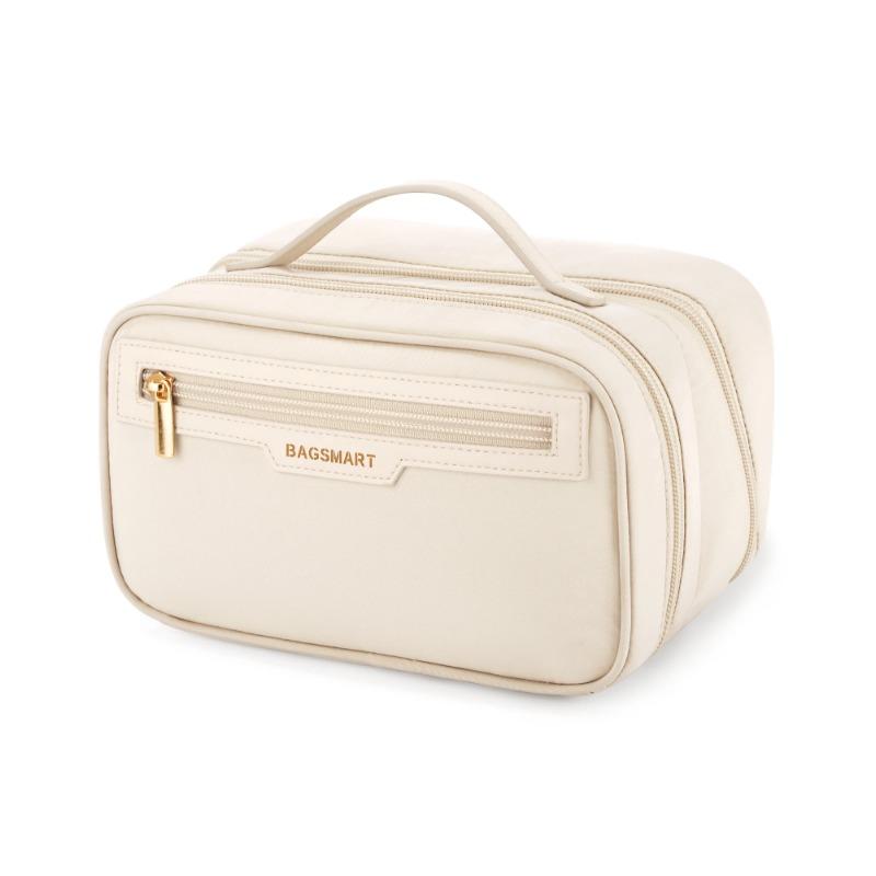 

Дорожная косметичка, большая вместительная косметичка, широко открывающаяся переносная косметичка, органайзер для туалетных принадлежностей первой необходимости