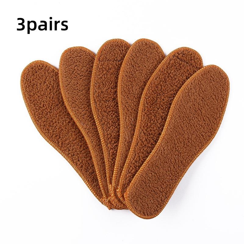 

1/3 пары Зимние стельки из шерсти альпаки Мягкие плюшевые Теплые Утолщенные Термостельки для обуви для Женщин Мужчин Дышащие Стельки для Снежных Ботинок Греющие Подушечки 42