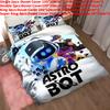 Cartoon Bot Astro Bedding Duvet Cover Pillow Case Set Single Double Bedroom