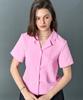Sitipabjeu [Cp] Summer Cooling Crisp Midi Short Sleeve Shirt [Pink]