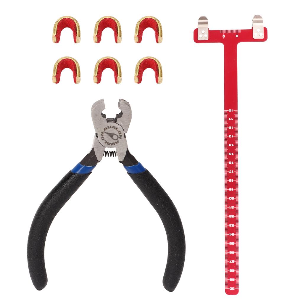 Bow String Nocking Points Pliers Set T Ruler Nocking Buckle Pliers Kit Archery Compound Pulley Bow Turning Kit