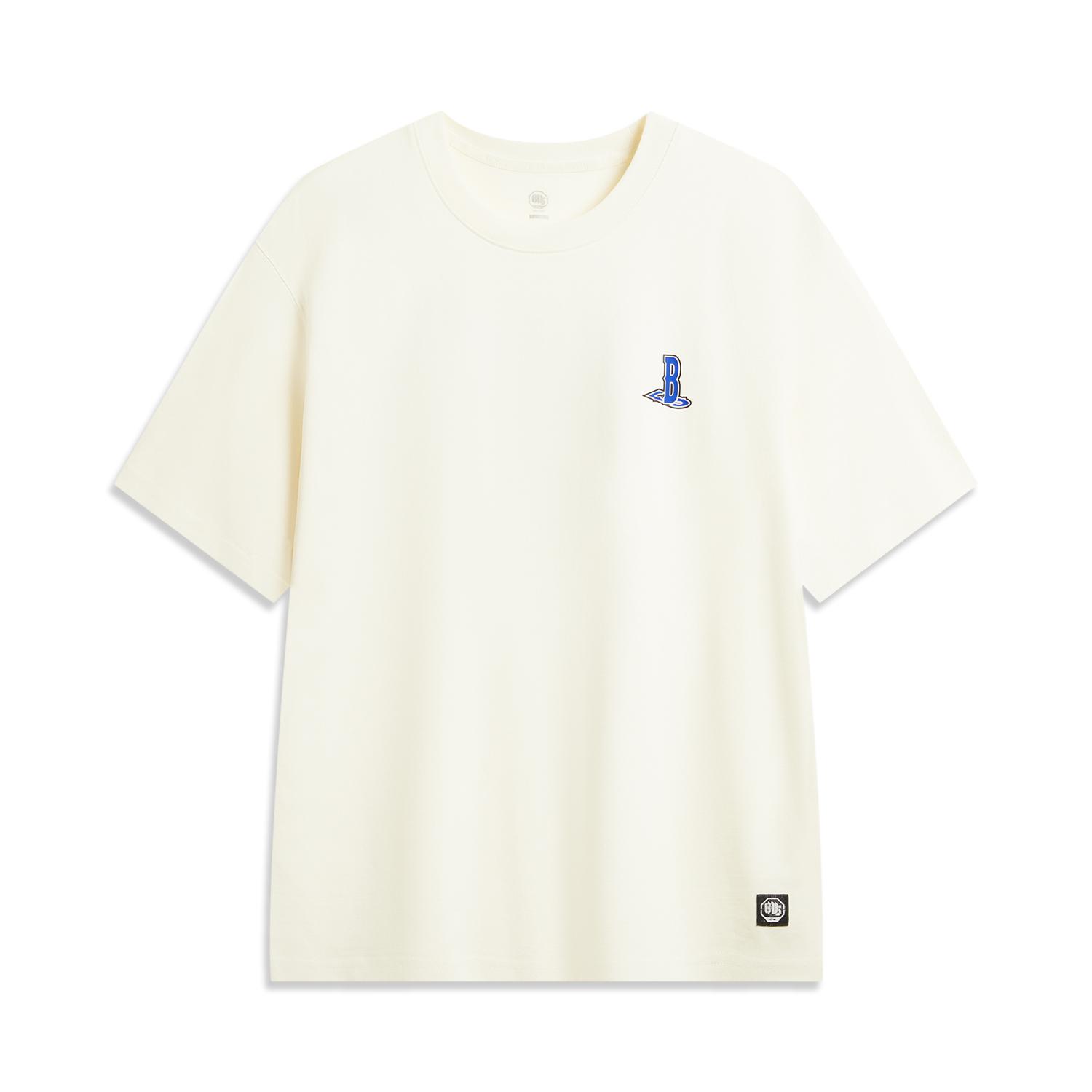 Li-Ning Breathable Versatile Loose Fit Short Sleeve T-Shirt With Back Lettering Men tops AHSW001-1 S