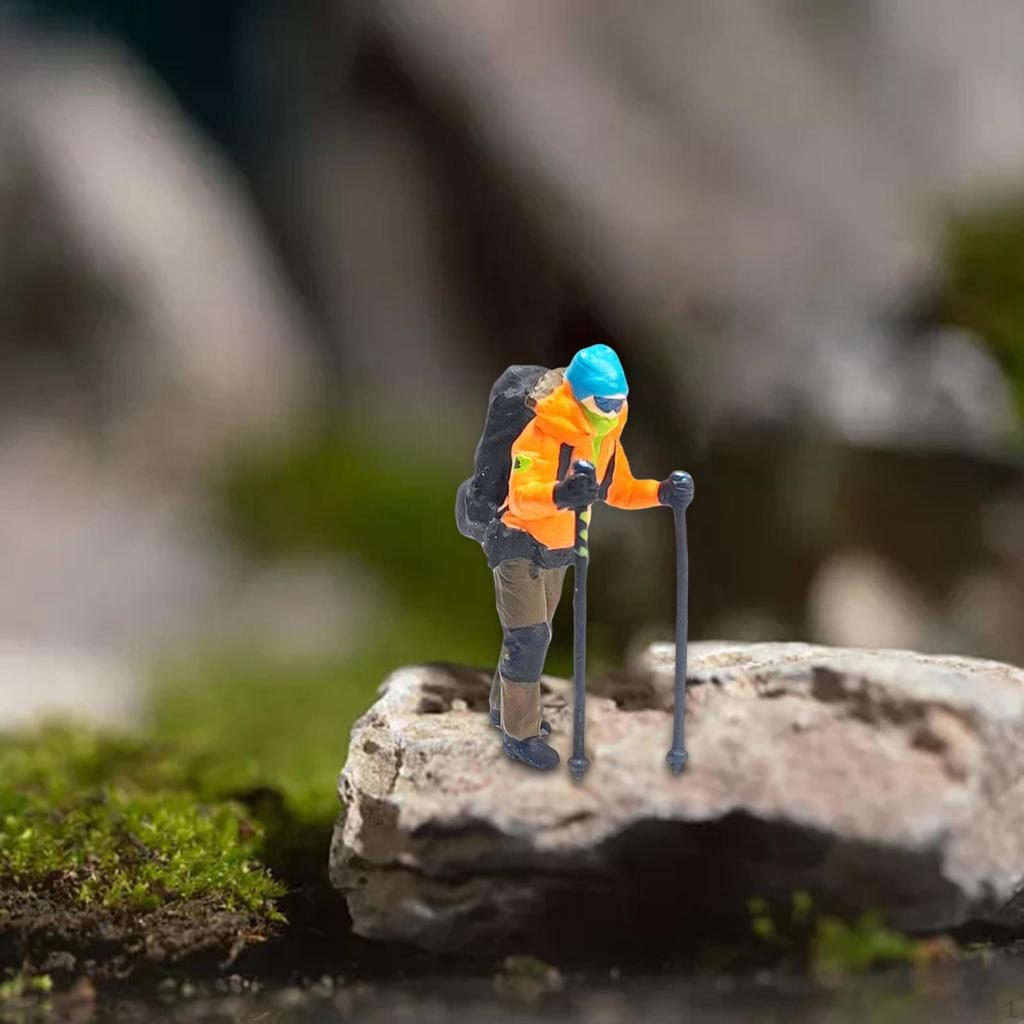 1/87 Climbing People Figures, Miniature Model Figures for DIY Scene Projects Layout