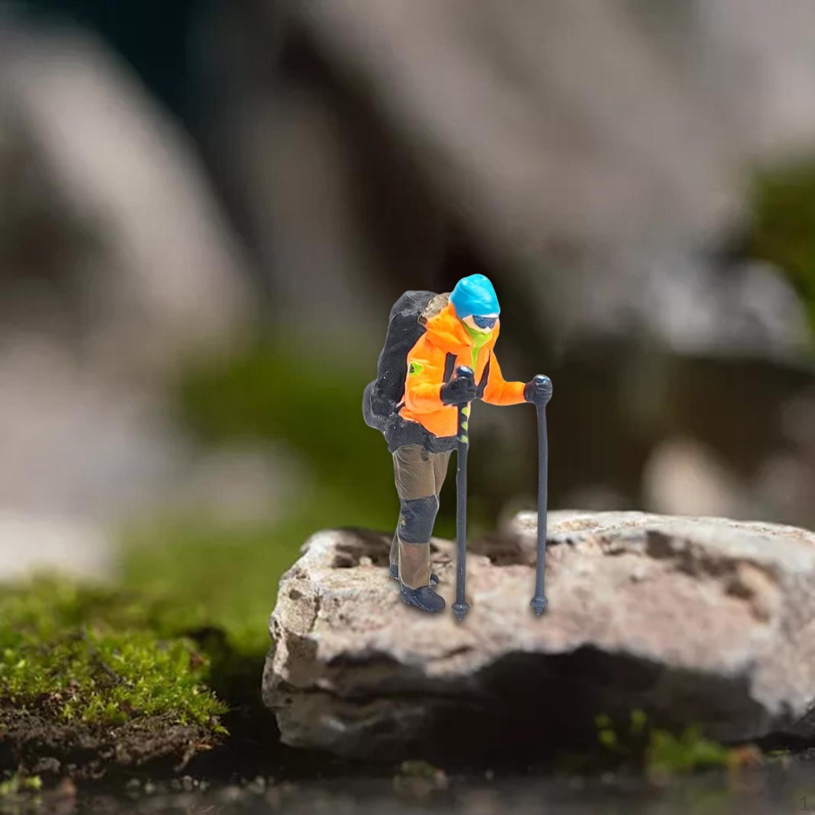 Фигурки людей, карабкающихся по скалам, масштаб 1/64. Миниатюрная модель для песочницы, DIY-композиции сцен Orange