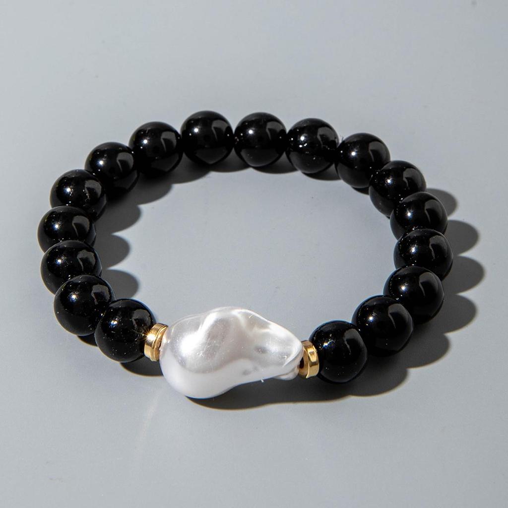 Summer New Colorful Multi Piece Pearl Acrylic Beaded Bracelet, Women's Jewelry Creative Personalized Bracelet