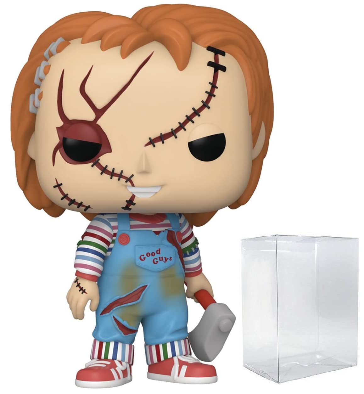 

POP Bride of Chucky - Chucky Funko Vinyl Figure (Includes Compatible Box Protector Case), Multicolor, 3.75 Inch