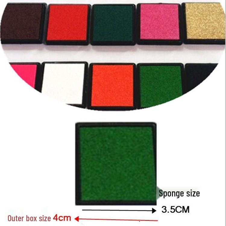 Creative 4x4cm Ink Pad Set - 15 Colors for Teachers