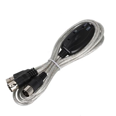 USB INOUT MIDI Kabel Konverter Computer PC zu Musikkeyboard Adapterkabel