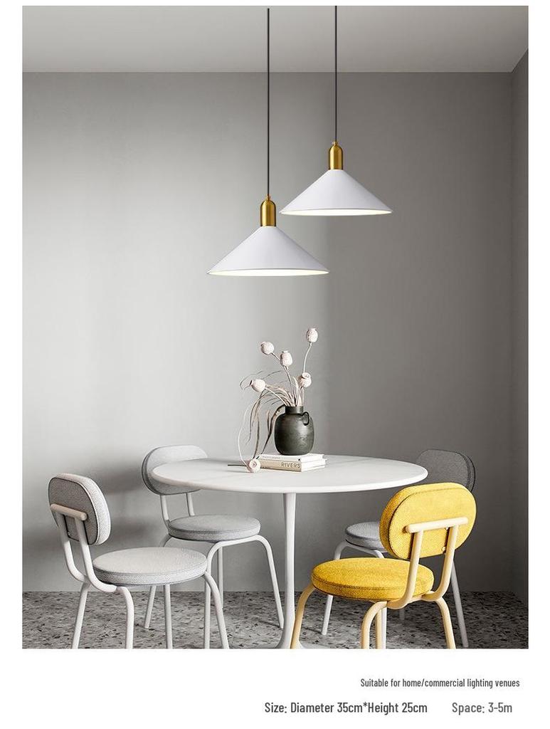 Nordic Minimalist Pendant Light: Modern Industrial Art Style for Living Room