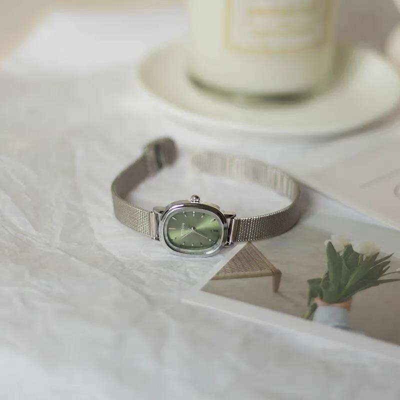 Oval Dial Quartz Wristwatches Stainless Steel Adjustable Strap Luxury Gift Women Watch Dropshipping Relojes Para Mujer Wholesale