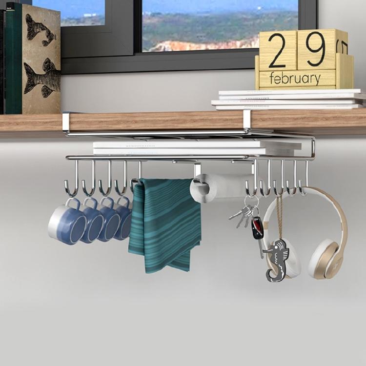 Space Saving Kitchen Wall Mount Rack For Pot Lid Storage Stainless Steel Hook Shelf With Strong Load Capacity