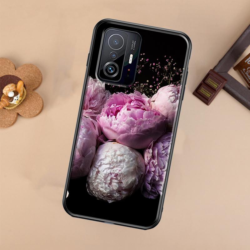 Peonies Beautiful Flower Case For Xiaomi 13 14 Ultra 11T 12T 13T 14T Pro POCO X7 Pro X3 X5 X6 F3 F5 F6 M6 Pro Cover