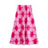 Fashion Style 2024 Summer New Arrival Women's Clothing Stylish All-Matching Sleeveless Suit Print Tops Mid-Waist Skirt