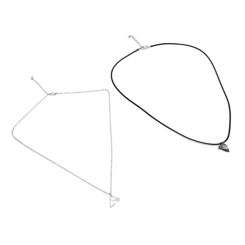 Couple Love Pendant Necklaces Magnetic Matching Necklace Heart Couples Jewelry for Women Men