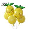 Brautjungfern-Zitronen-Deko 10 Stück Ballons, Sommer Gelbe Obst-Folienballons für Scheibenballon-Themen-Geburtstagsparty-Zubehör, Urlaub