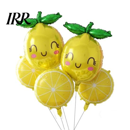 Brautjungfern-Zitronen-Deko 10 Stück Ballons, Sommer Gelbe Obst-Folienballons für Scheibenballon-Themen-Geburtstagsparty-Zubehör, Urlaub