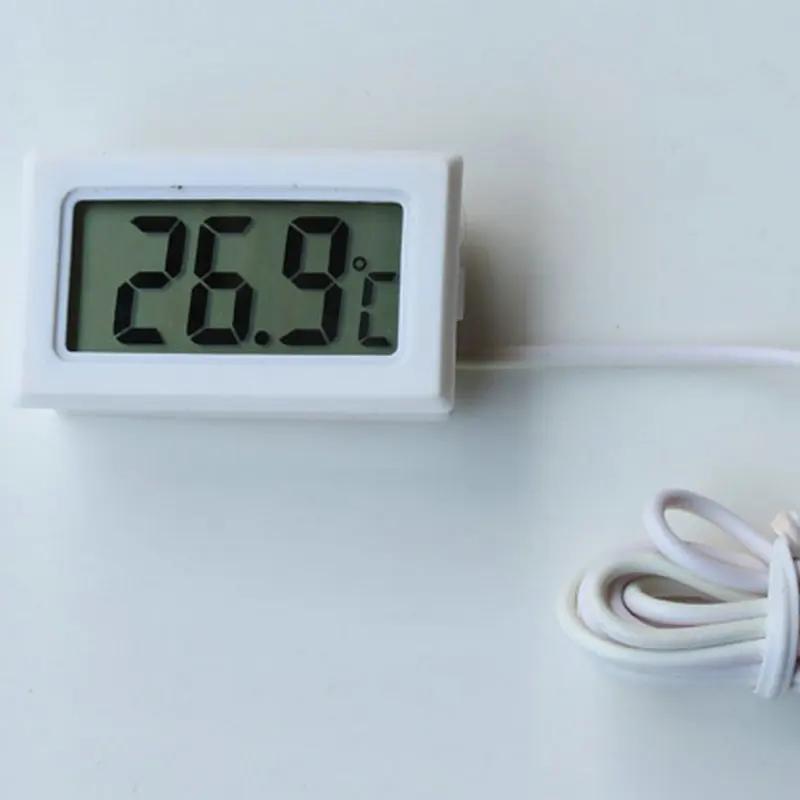 Car Digital Thermometer Mini LCD Temperature Indoor Outdoor Aquarium Temperature Tester Monitor Embedded Temperature Sensor