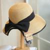 Straw Hat Split Sun Hat Foldable Beach Sun Hat Seaside Big Brim Sunscreen Bucket Hat