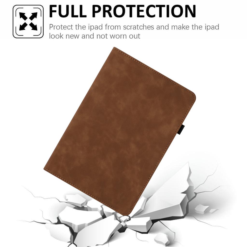 Tablet Case for iPad 10.2 (2020)/(2019)/iPad Air 10.5 inch (2019)/Pro 10.5-inch (2017) Rotating Stand Solid Color PU Leather Cover