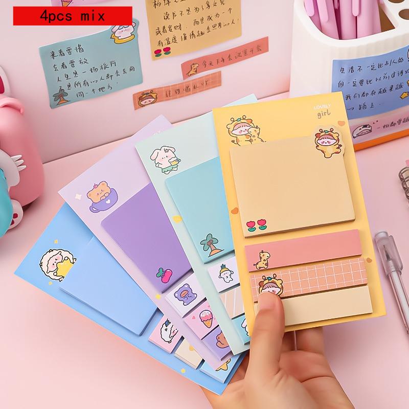 

Cartoon Index Notes Student Ins Girl Heart Mark Message Sticker Office Classification Note N Times Office School Supplies Lovely