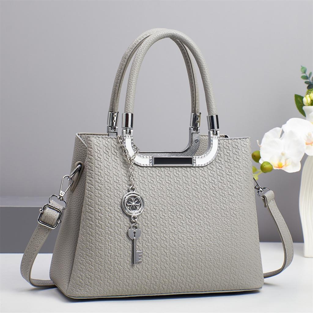 Neue Top-Look Horizontale Geprägte Mode-Handtasche mit Großer Kapazität Mehrschichtige Umhängetasche Crossbody-Tasche Damen